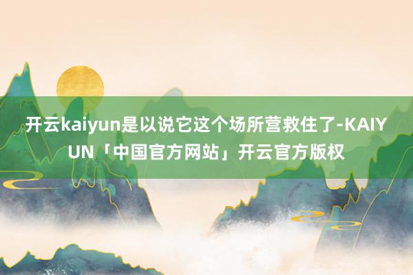 开云kaiyun是以说它这个场所营救住了-KAIYUN「中国官方网站」开云官方版权